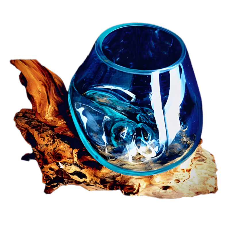 MINI BLOWN GLASS POT